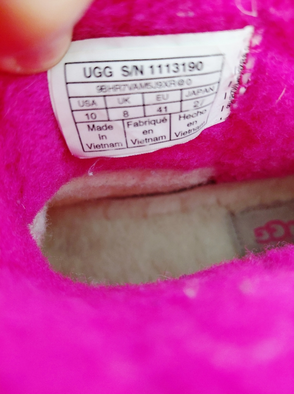 Ugg Clear Pink Boot Waterproof Size 10 - Picture 8 of 10